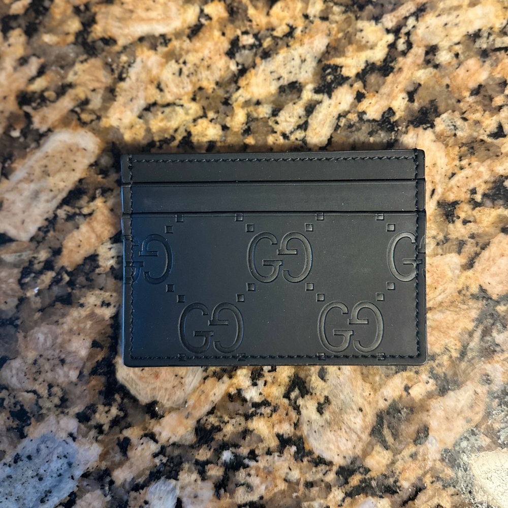 NWOT - Authentic - Gucci Black Card Holder - Picture 4 of 4